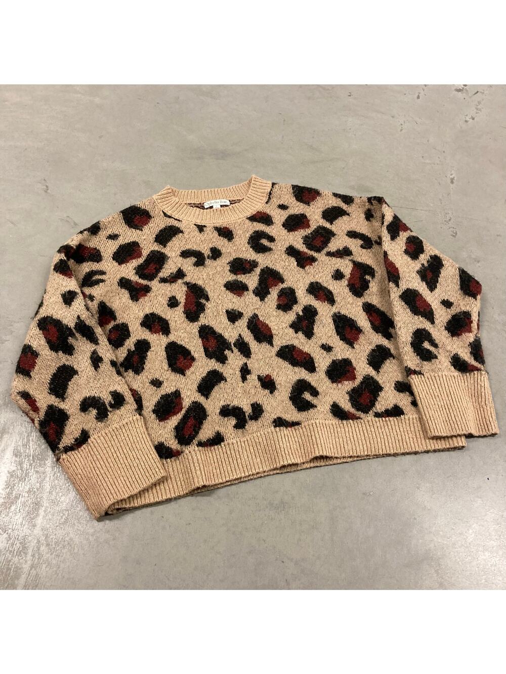 Y2K cheetah sweater
